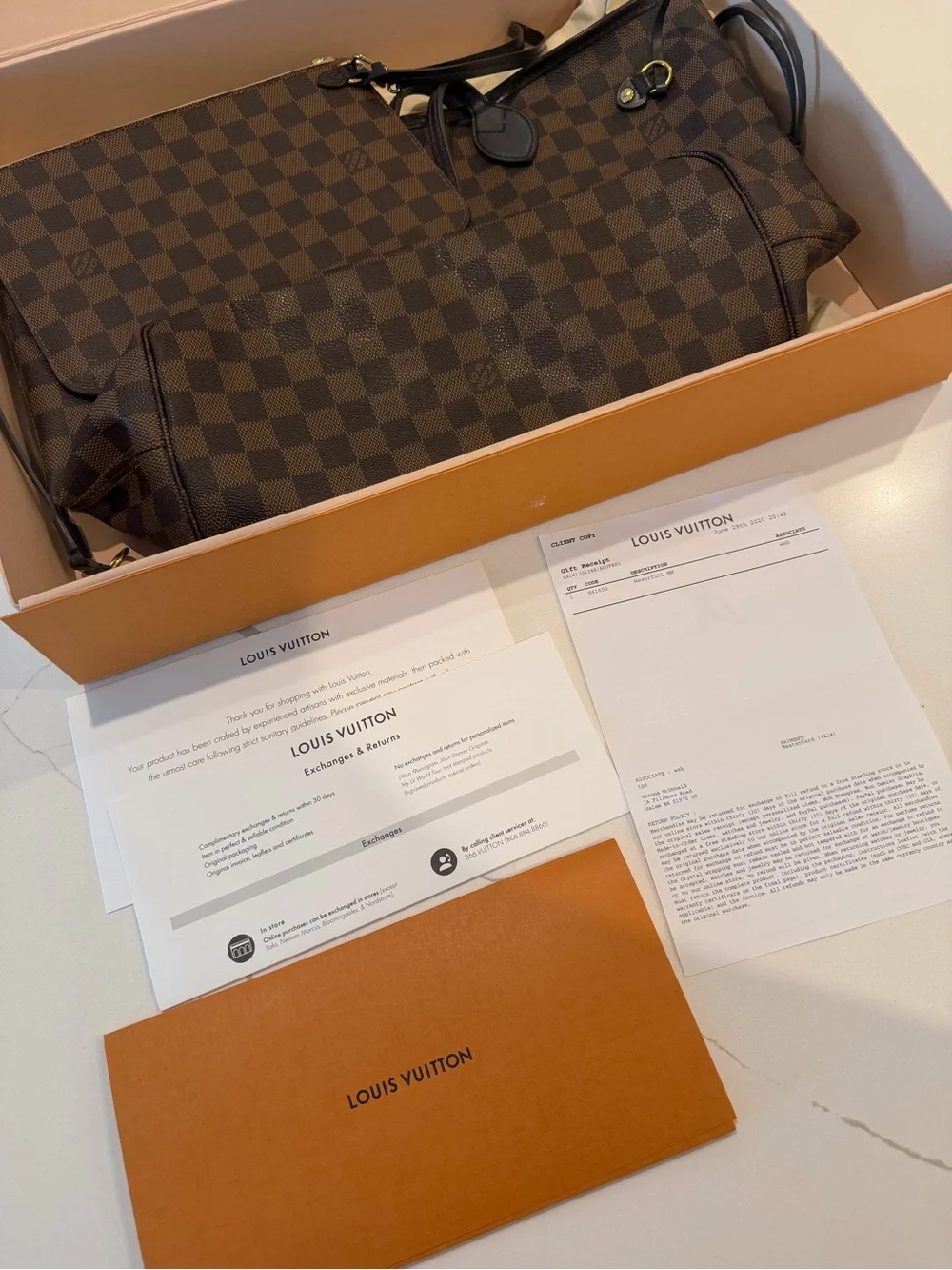 Louis Vuitton Neverfull Tote Bag (wristlet included)  - Women's Shoulder Handbag